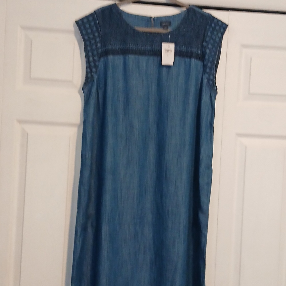 J Jill Denim Dress Size L NWT - Picture 10 of 12